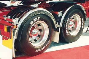 Aluminium truck mudguards