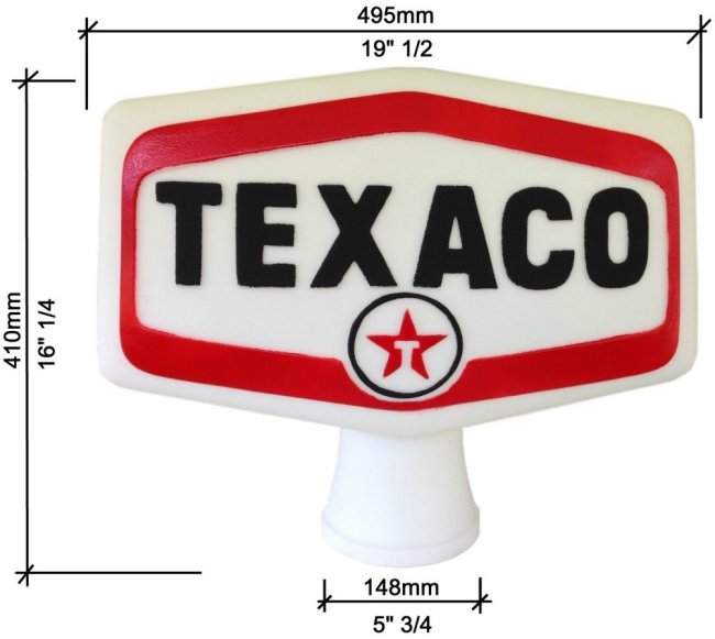 Texaco Gas Pump Topper